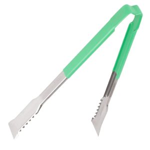 Vollrath Versagrip Tongs Flat Green 12”