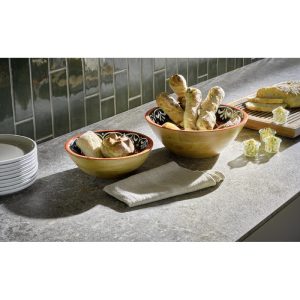 APS Mango Bowl Brown Black and Gold 300x105mm