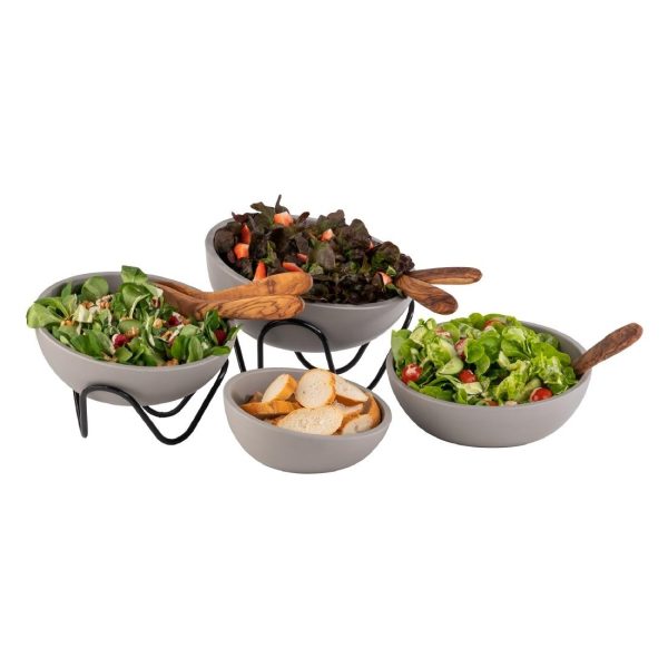 APS Buffet Stand Wave Black 240x130mm