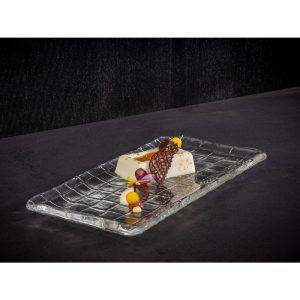 APS Takashi Sushi Board Clear Glass 260x130mm