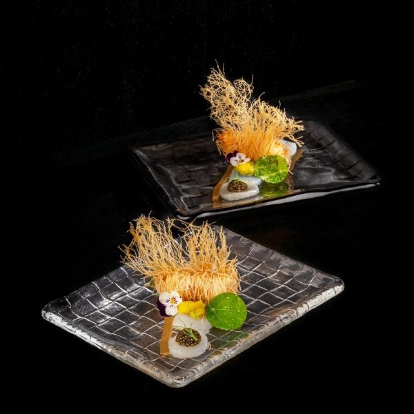 APS Takashi Sushi Board Clear Glass 230x180mm