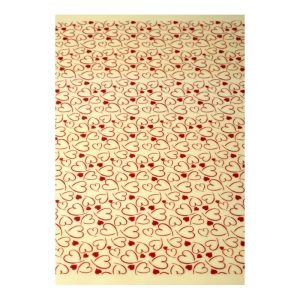 Pavoni Red Heart Transfer Sheets 340x265mm (Pack of 30)