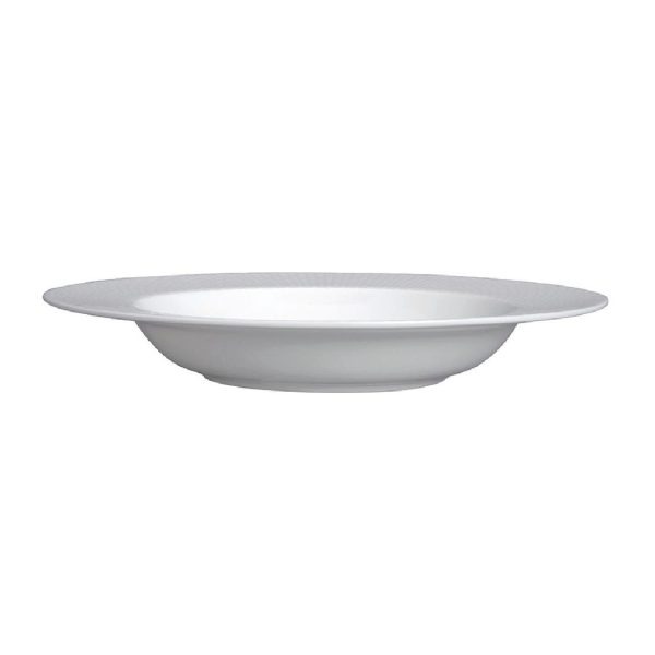 William Edwards Quanta Rim Bowls – Classic White 220mm (Pack of 12)