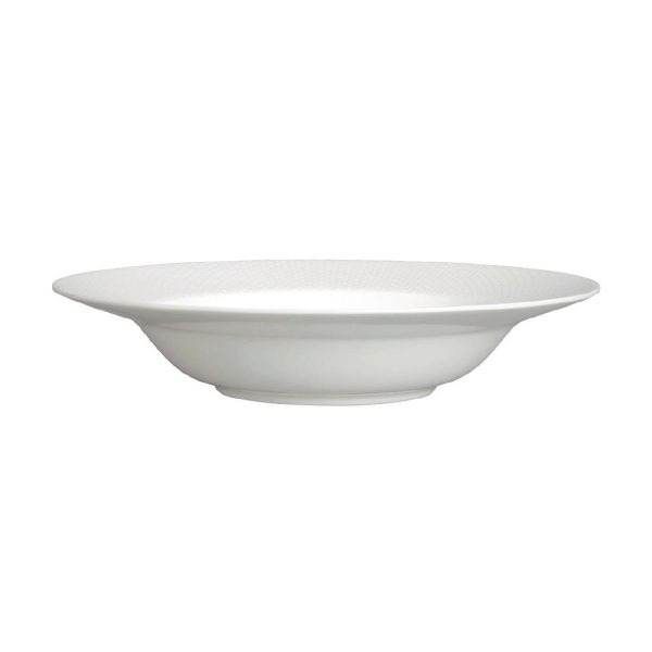 William Edwards Quanta Large Rim Bowls – Classic White 280mm (Pack of 6)