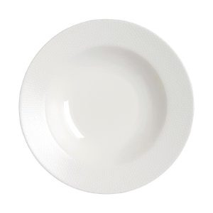 William Edwards Quanta Large Rim Bowls – Classic White 280mm (Pack of 6)