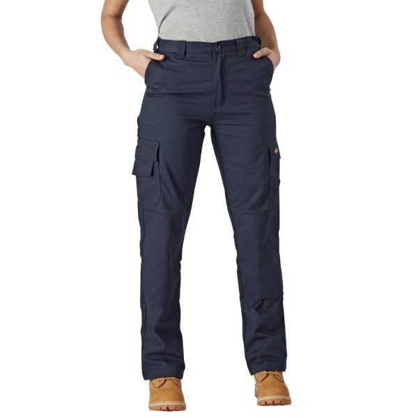 Dickies Womens Flex Everyday Trousers Navy Size 26