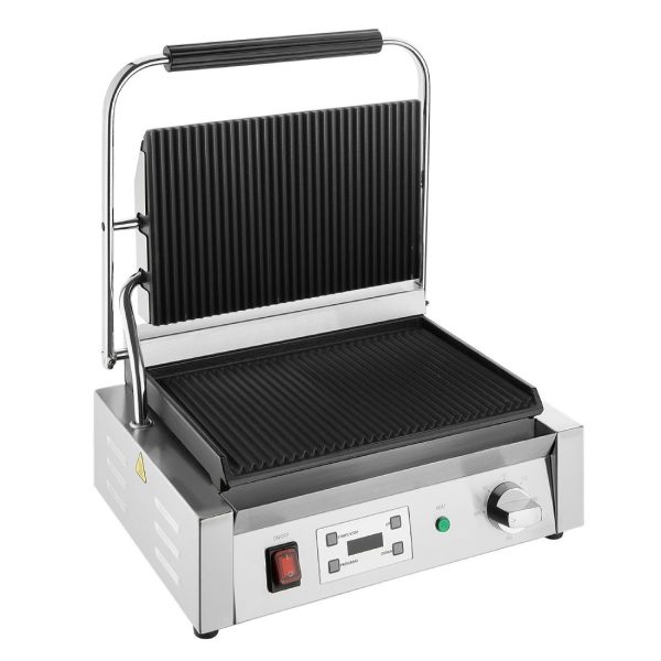 Buffalo Extra Large Contact Grill Ribbed Plate