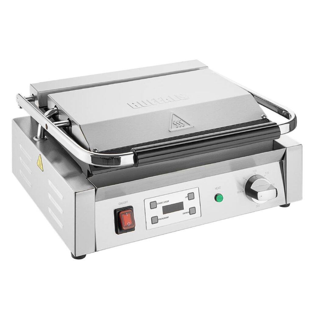 Buffalo Extra Large Contact Grill Ribbed & Flat Plate