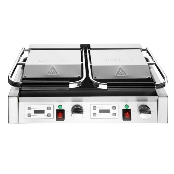 Buffalo Extra Large Contact Grill Double Flat Plate