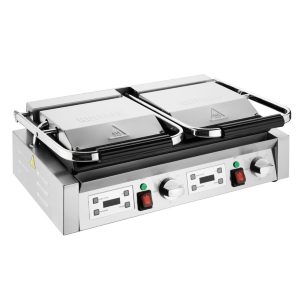 Buffalo Double Contact Grill Ribbed Plates