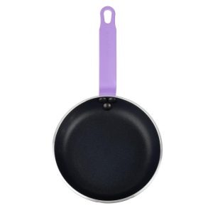 Hygiplas Aluminium Non-Stick Teflon Platinum Plus Frying Pan with Purple Handle 20cm