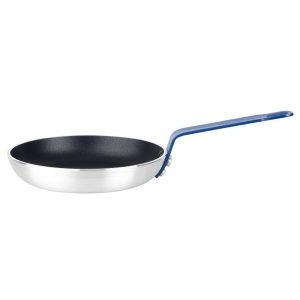 Hygiplas Aluminium Non-Stick Teflon Platinum Plus Frying Pan with Blue Handle 19cm
