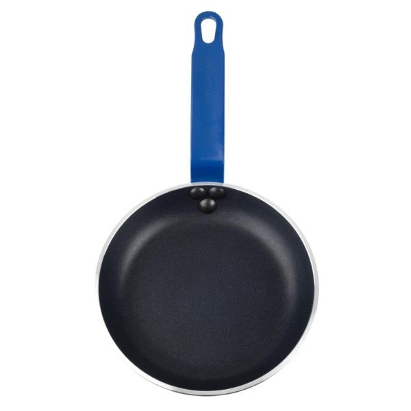 Hygiplas Aluminium Non-Stick Teflon Platinum Plus Frying Pan with Blue Handle 19cm