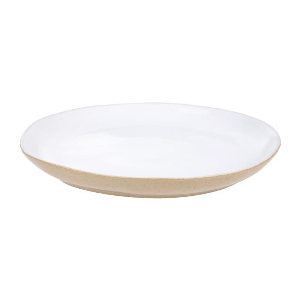 Olympia Raw Recycled Clay Natural Coupe Plates 260mm (Pack of 6)