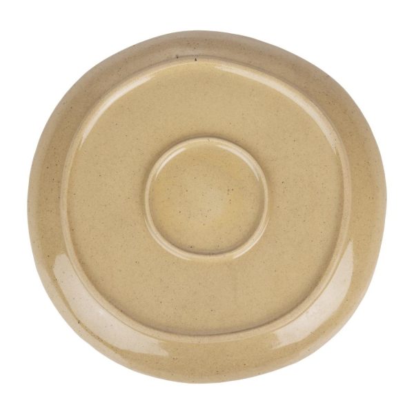 Olympia Raw Recycled Clay Natural Coupe Plates 260mm (Pack of 6)