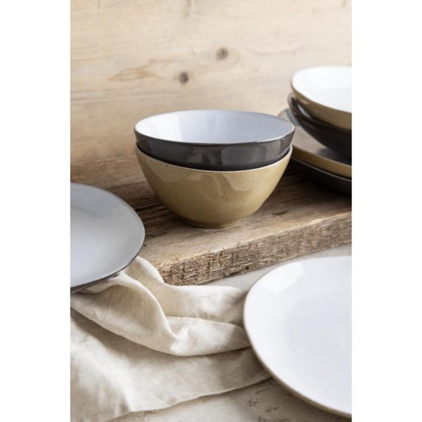 Olympia Raw Recycled Clay Natural Deep Bowls 140mm (Pack of 6)