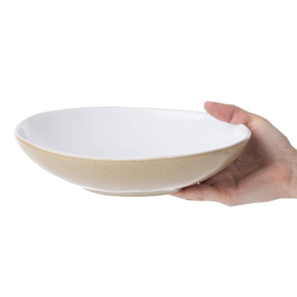 Olympia Raw Recycled Clay Natural Coupe Bowls 230mm (Pack of 6)