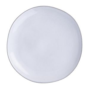 Olympia Raw Recycled Clay Charcoal Coupe Plates 260mm (Pack of 6)