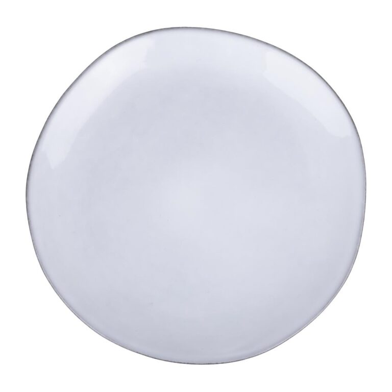 Olympia Raw Recycled Clay Charcoal Coupe Plates 220mm (Pack of 6)