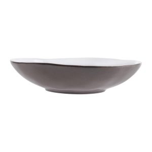 Olympia Raw Recycled Clay Charcoal Coupe Bowls 230mm (Pack of 6)