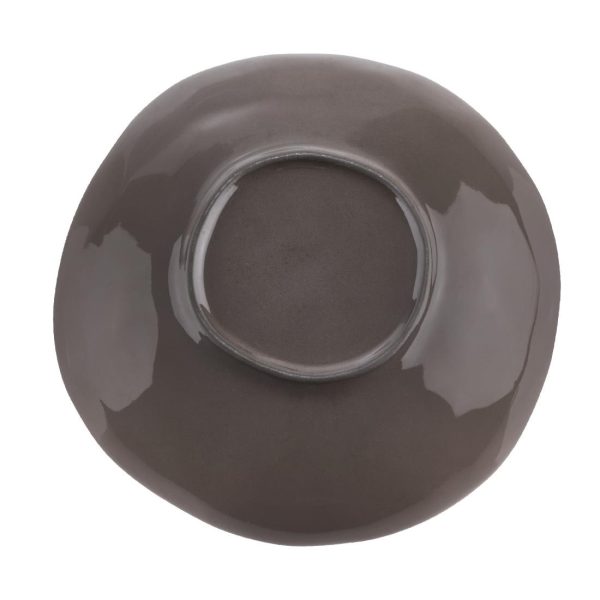 Olympia Raw Recycled Clay Charcoal Coupe Bowls 230mm (Pack of 6)