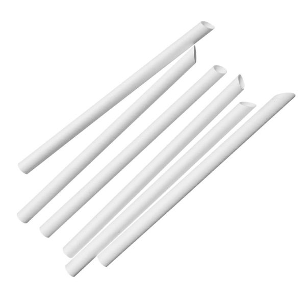 Fiesta Compostable Bubble Tea Straw White 12x210mm (Pack of 150)
