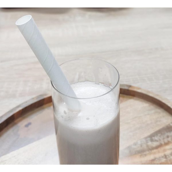 Fiesta Compostable Bubble Tea Straw White 12x210mm (Pack of 150)