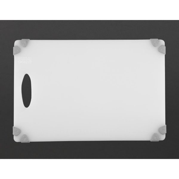 Hygiplas Commercial Grip Chopping Board White 458x306mm
