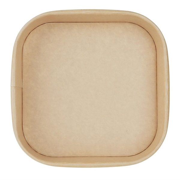 Fiesta Recyclable Square Container Bases 750ml (Pack of 300)