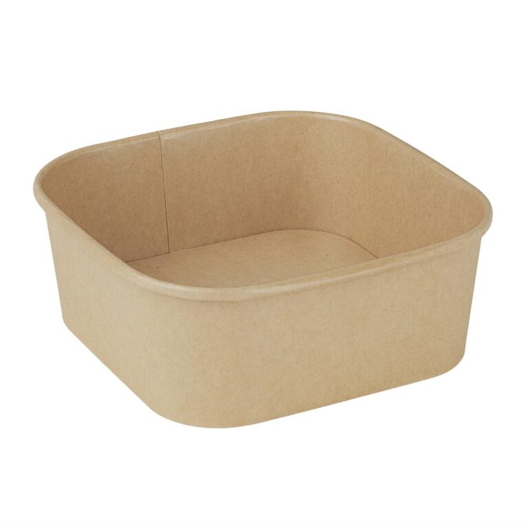 Fiesta Recyclable Square Container Bases 1200ml (Pack of 300)