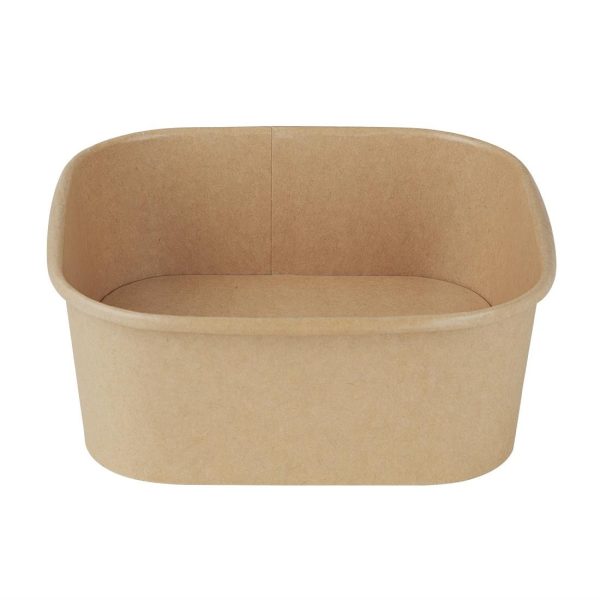 Fiesta Recyclable Square Container Bases 1200ml (Pack of 300)
