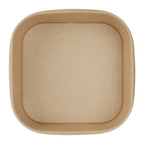 Fiesta Recyclable Square Container Bases 1200ml (Pack of 300)