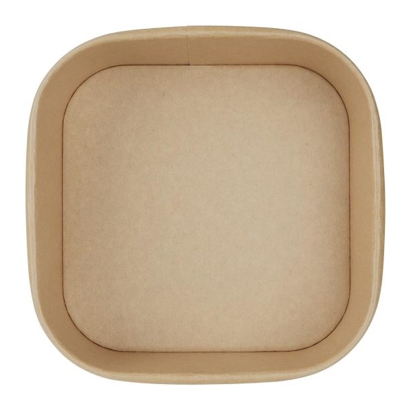 Fiesta Recyclable Square Container Bases 1200ml (Pack of 300)