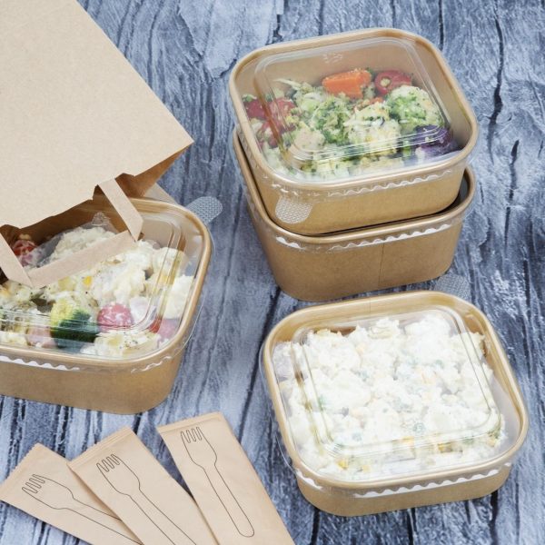 Fiesta Recyclable Square Container Bases 1200ml (Pack of 300)