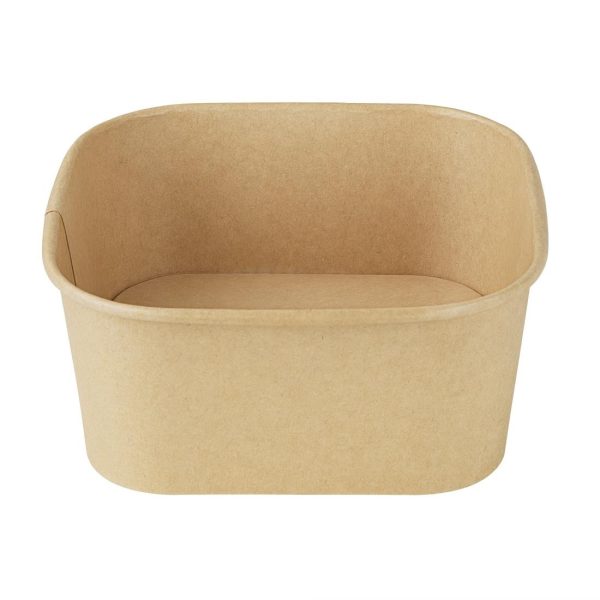 Fiesta Recyclable Square Container Bases 1400ml (Pack of 300)