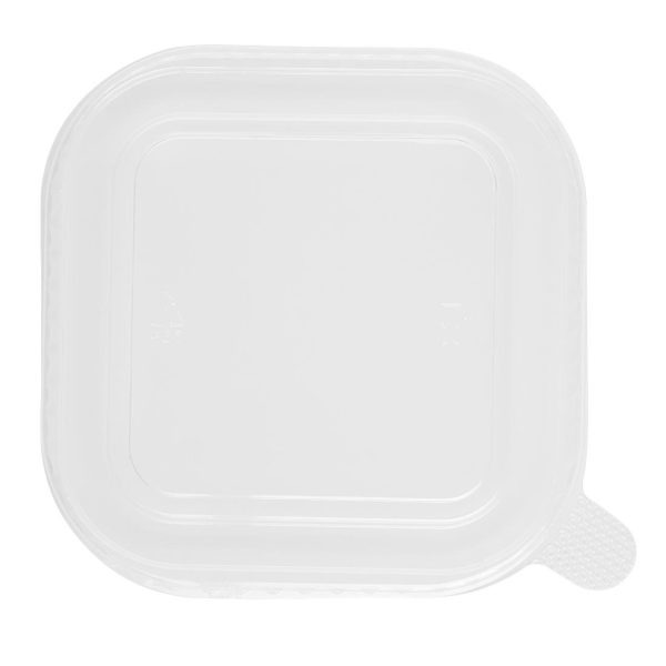 Fiesta Recyclable PET lid for Square Container Bases (Pack of 300)