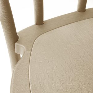 Bolero Soho Bentwood Style Resin Chairs Natural (4 Pack)