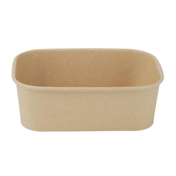Fiesta Recyclable Rectangular Food Containers 750ml (Pack of 300)
