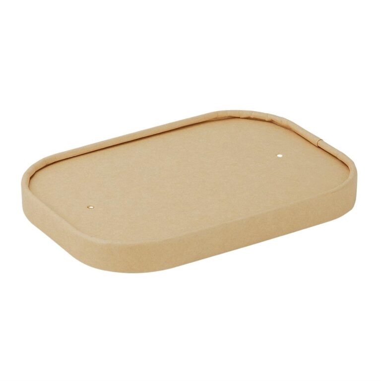 Fiesta Recyclable Paper Lids for Rectangular Containers (Pack of 300)