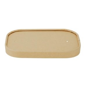 Fiesta Recyclable Paper Lids for Rectangular Containers (Pack of 300)