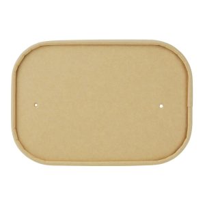 Fiesta Recyclable Paper Lids for Rectangular Containers (Pack of 300)