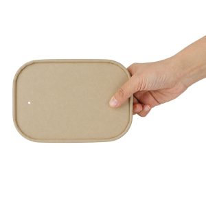 Fiesta Recyclable Paper Lids for Rectangular Containers (Pack of 300)