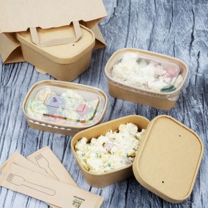 Fiesta Recyclable Paper Lids for Rectangular Containers (Pack of 300)