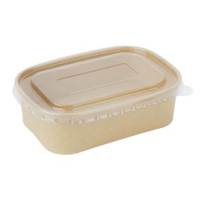 Fiesta Recyclable PET Lids for Rectangular Containers (Pack of 300)