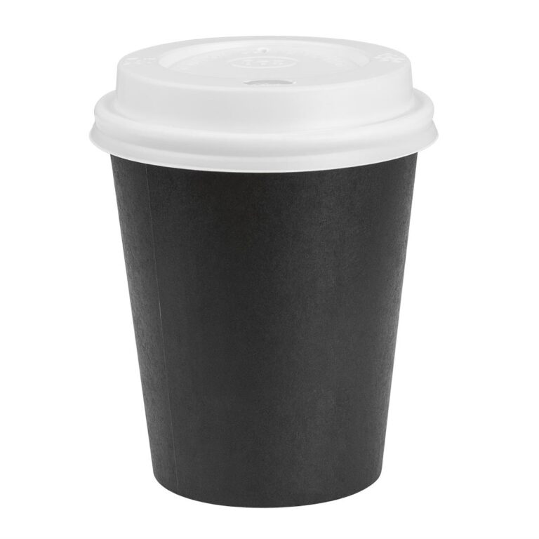 Nisbets Essentials Hot Cups and Lids Pack 8oz (Pack of 350)