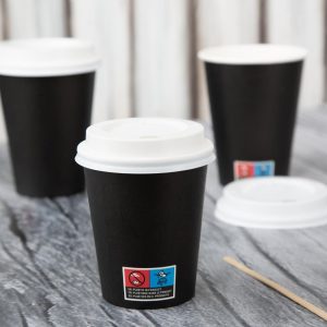Nisbets Essentials Hot Cups and Lids Pack 8oz (Pack of 350)