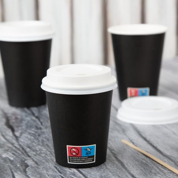 Nisbets Essentials Hot Cups and Lids Pack 12oz (Pack of 300)