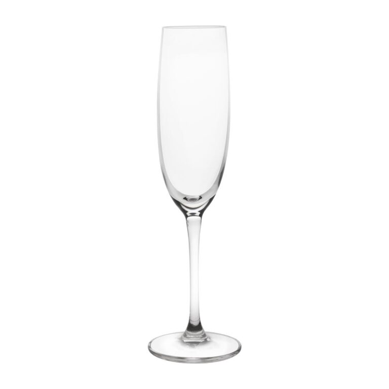 Olympia Novello Crystal Champagne Flutes 180ml (6 pack)