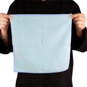Jantex Microfibre Cloths Blue 400x400mm (Pack 5)