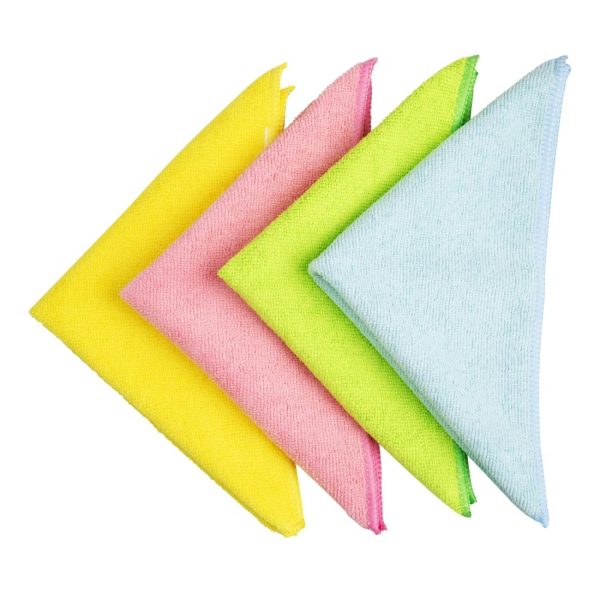 Jantex Microfibre Cloths Pink (5 Pack)